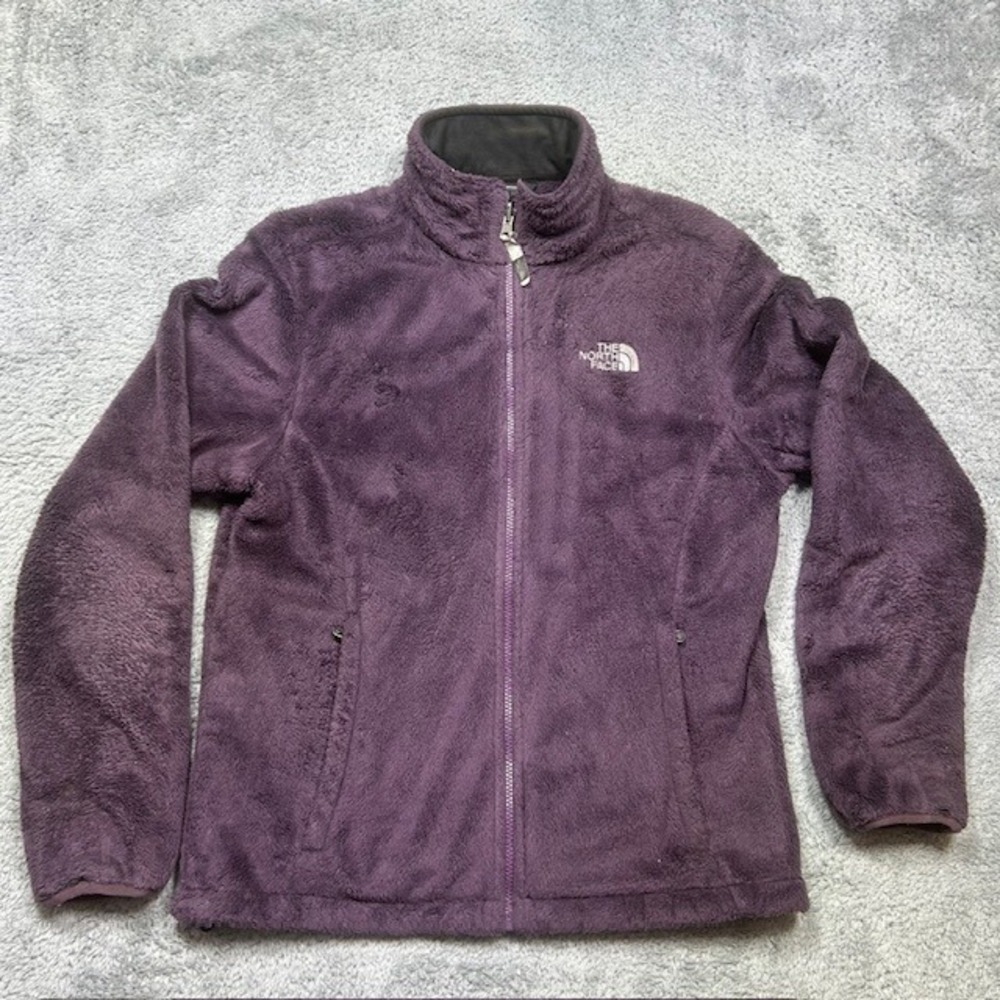 The North Face Osito Fleece Jacket Women's M Purple Full Zip Deep‎ Pile
